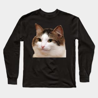 Stare Cat Emote Long Sleeve T-Shirt